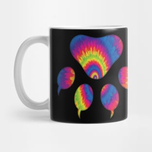 the cat's sharp claws Tie Dye Mug